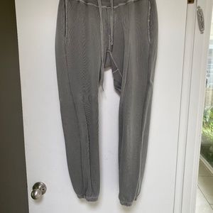 NSF Sayde distressed army green joggers